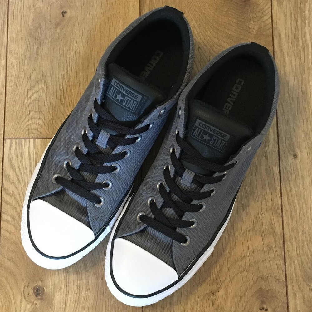 Converse grey & black chuck taylor lows Mens Size 9.5